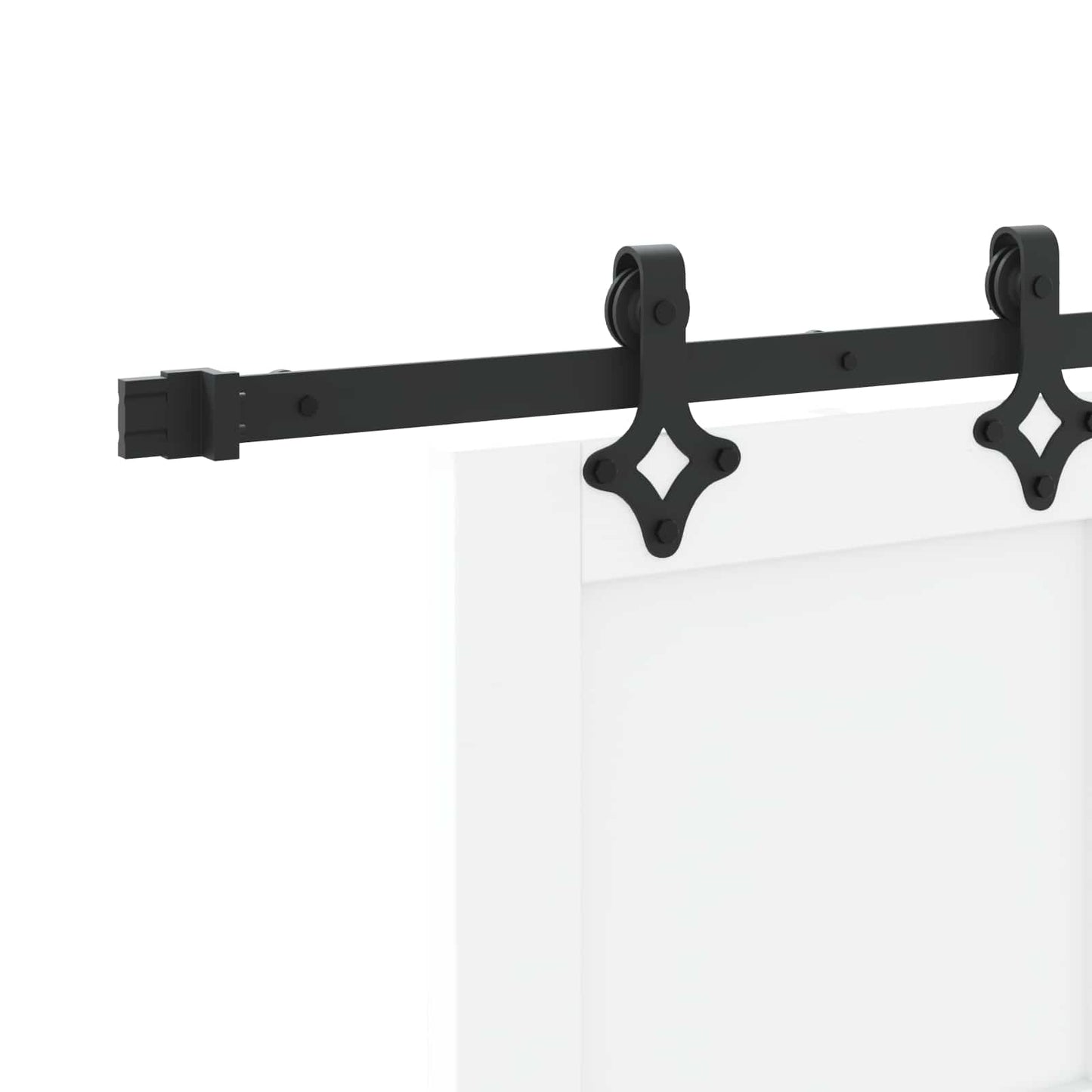 vidaXL Συρόμενη Πόρτα ORKDAL 83 x 202 εκ. Μασίφ Ξύλο Πεύκου Λευκό