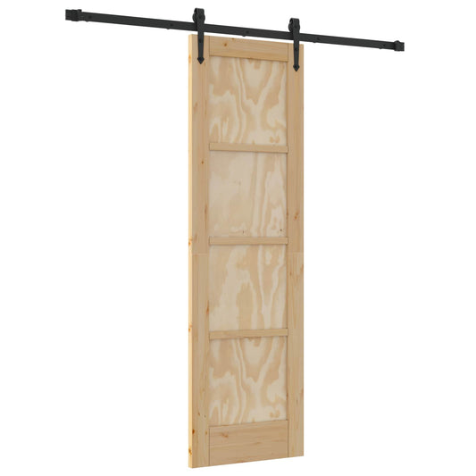 vidaXL Συρόμενη Πόρτα ORKDAL 61 x 198,5 εκ. Μασίφ Ξύλο Πεύκου