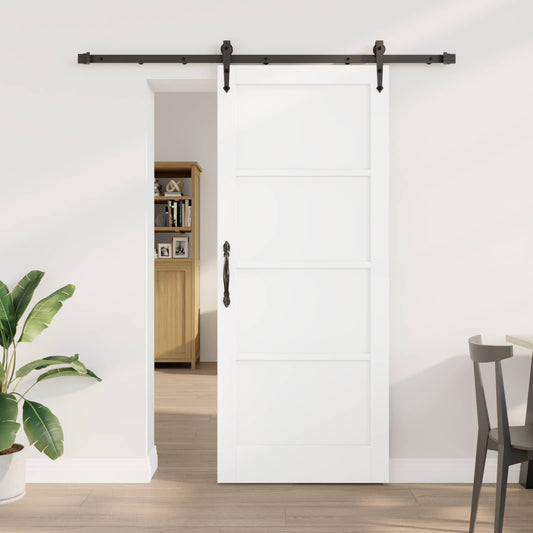 vidaXL Συρόμενη Πόρτα ORKDAL 83 x 202 εκ. Μασίφ Ξύλο Πεύκου