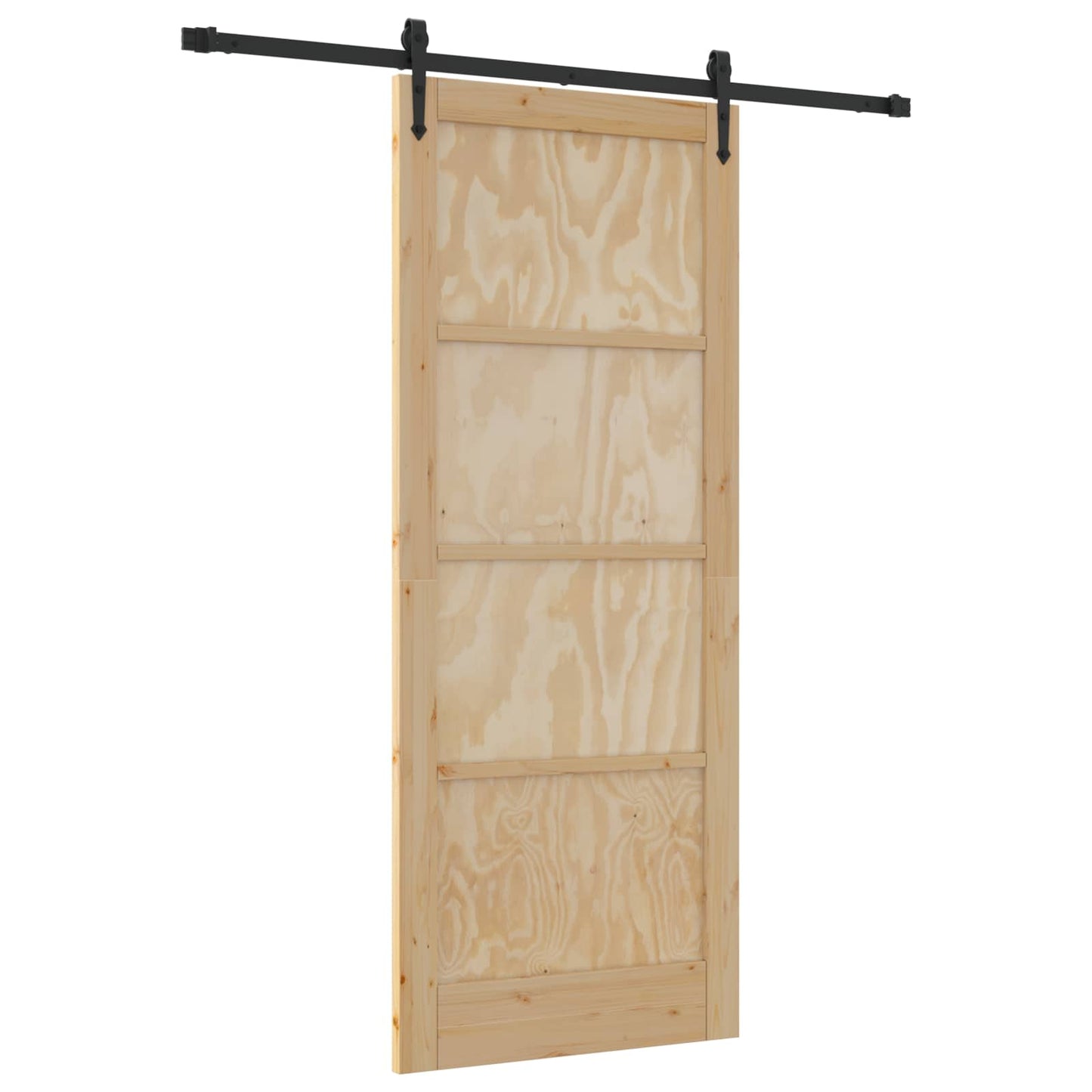 vidaXL Συρόμενη Πόρτα ORKDAL 86 x 211 cm Μασίφ Ξύλο Πεύκου