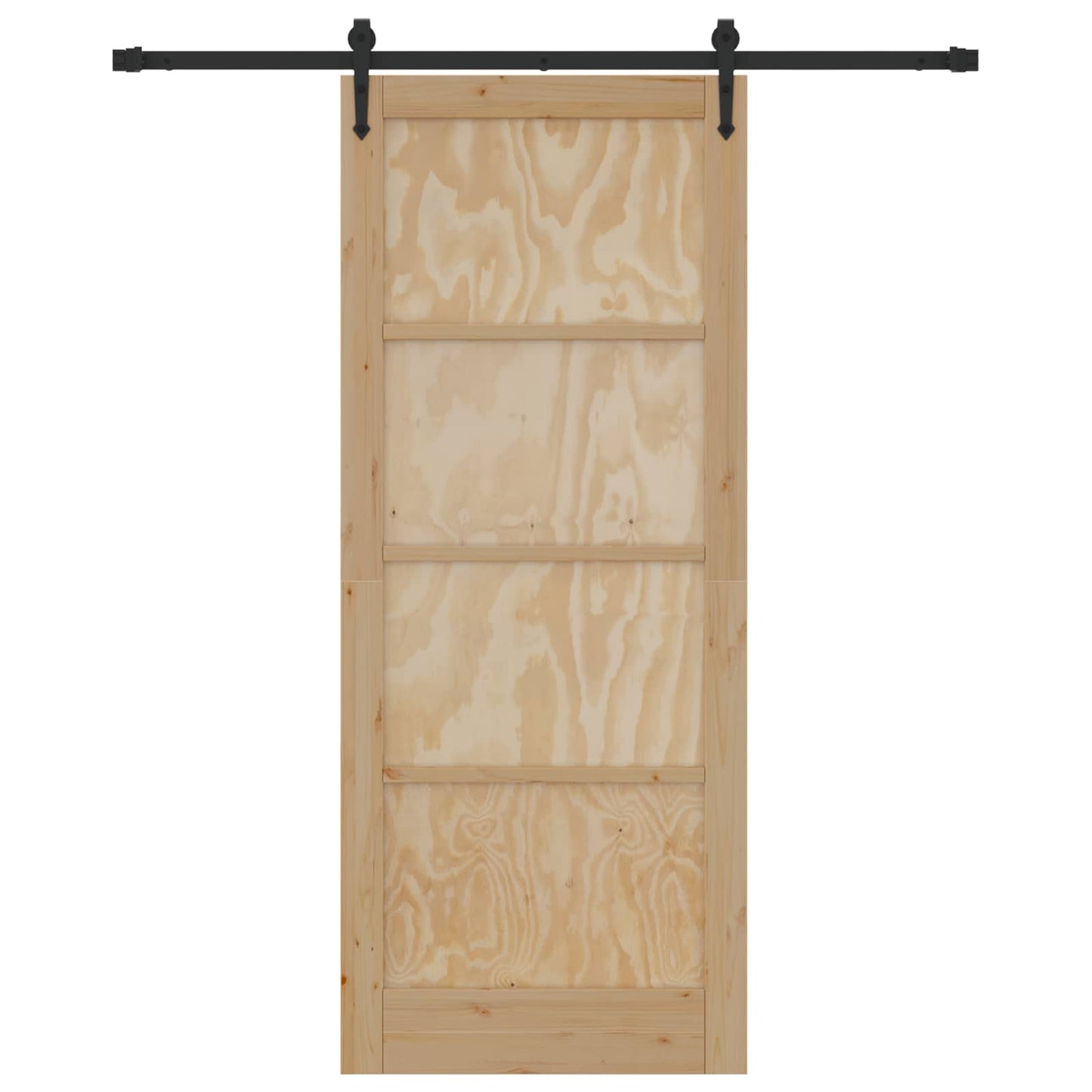 vidaXL Συρόμενη Πόρτα ORKDAL 86 x 211 cm Μασίφ Ξύλο Πεύκου