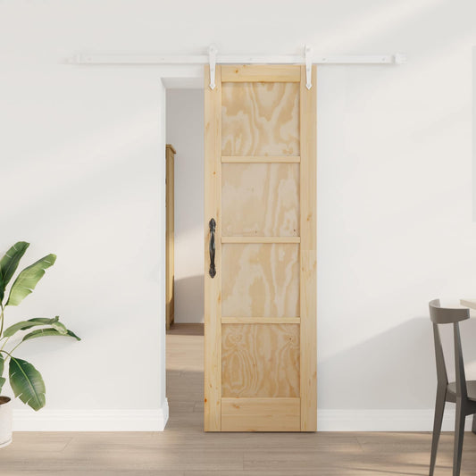 vidaXL Συρόμενη Πόρτα ORKDAL 61 x 198,5 εκ. Μασίφ Ξύλο Πεύκου