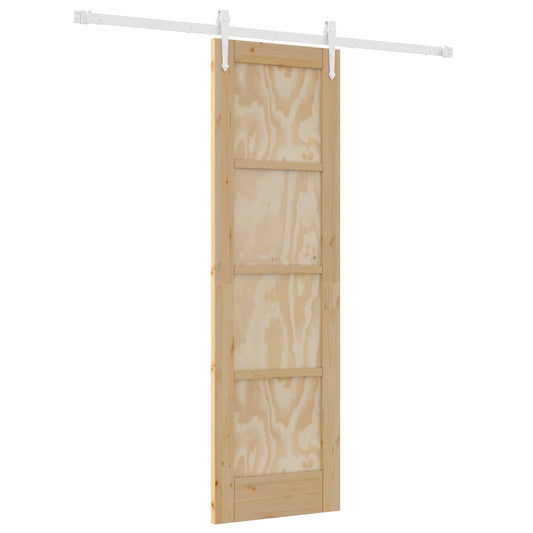 vidaXL Συρόμενη Πόρτα ORKDAL 61 x 198,5 εκ. Μασίφ Ξύλο Πεύκου