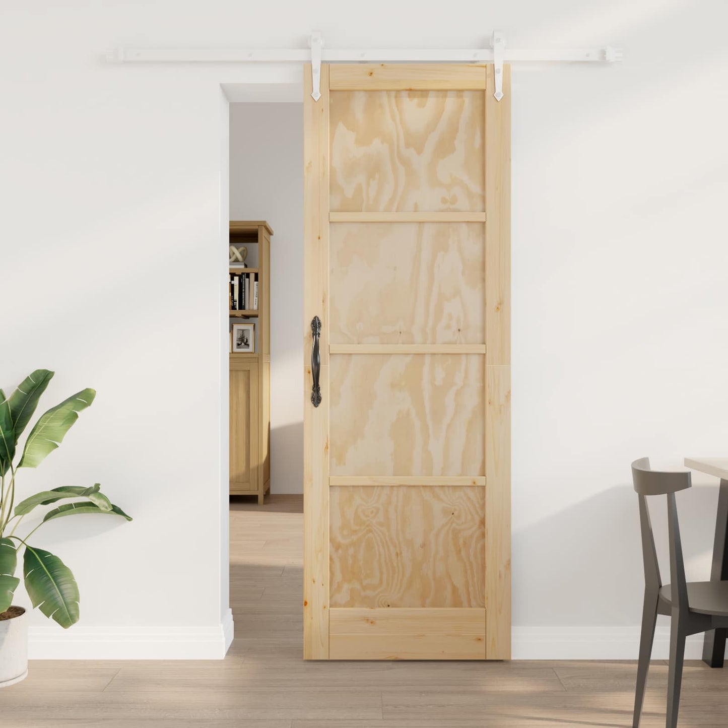 vidaXL Συρόμενη Πόρτα ORKDAL 73,5 x 211 εκ Μασίφ Ξύλο Πεύκου