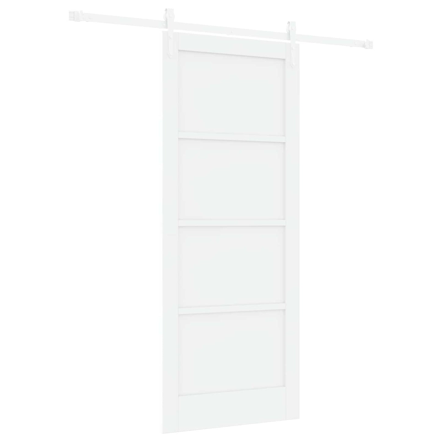 vidaXL Συρόμενη Πόρτα ORKDAL 83 x 202 εκ. Μασίφ Ξύλο Πεύκου Λευκό