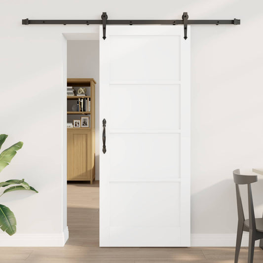 vidaXL Συρόμενη Πόρτα ORKDAL 83 x 202 εκ. Μασίφ Ξύλο Πεύκου