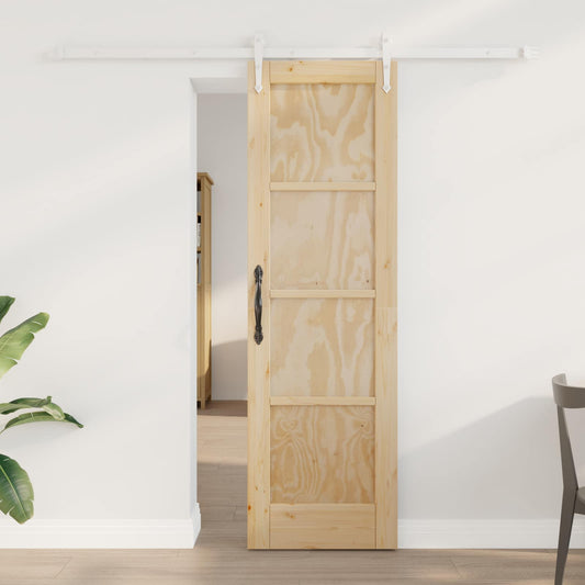 vidaXL Συρόμενη Πόρτα ORKDAL 61 x 198,5 εκ. Μασίφ Ξύλο Πεύκου
