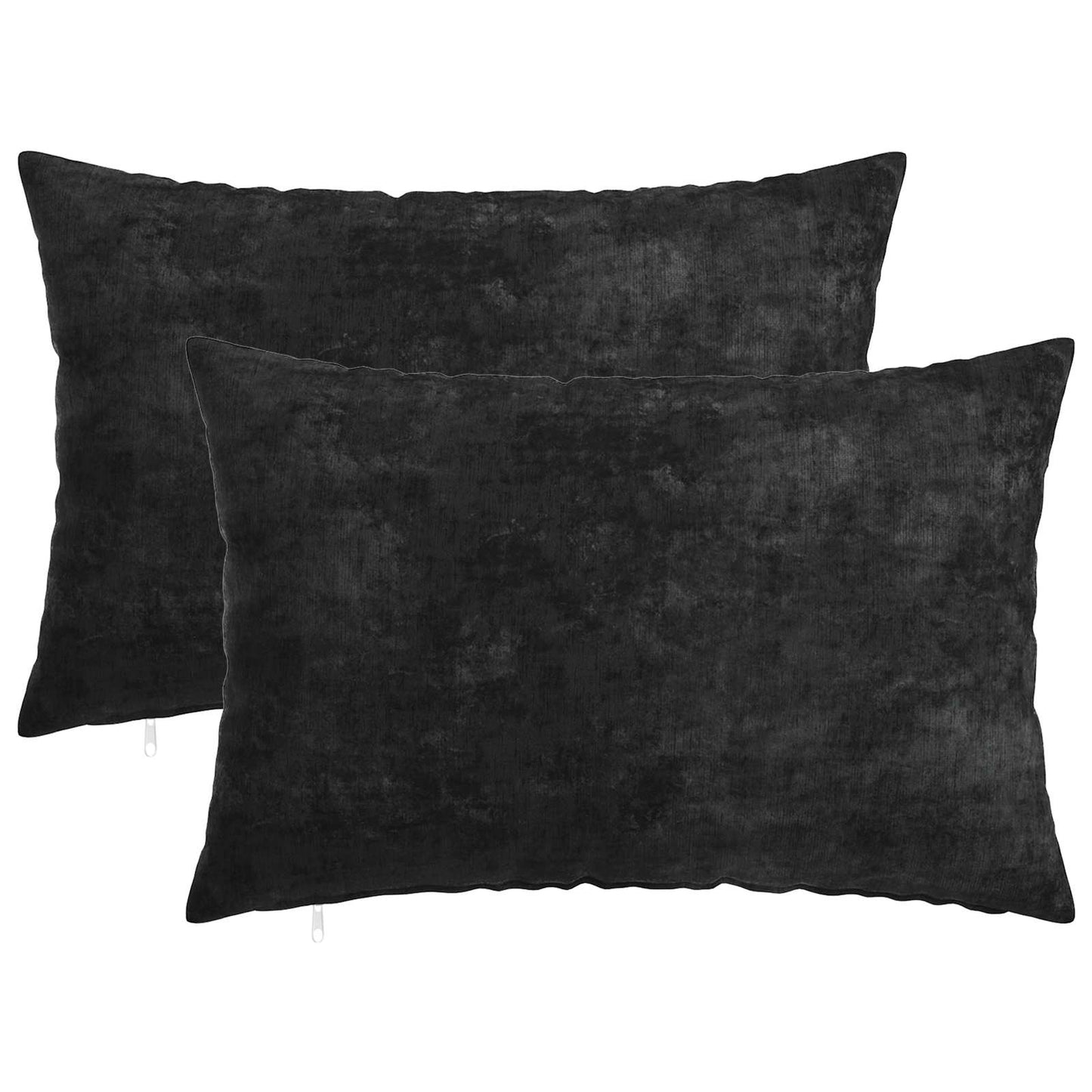 vidaXL Μαξιλάρι 2 τμχ. HEERLEN Ανθρακί 30 x 50 cm Ύφασμα Chenille