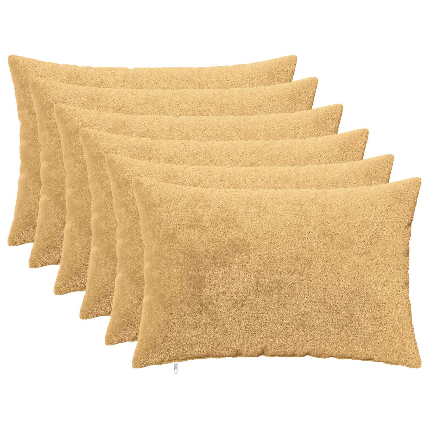 vidaXL Μαξιλάρι Ρίψης 6 τμχ. HEERLEN Taupe 30 x 50 cm Φανέλα