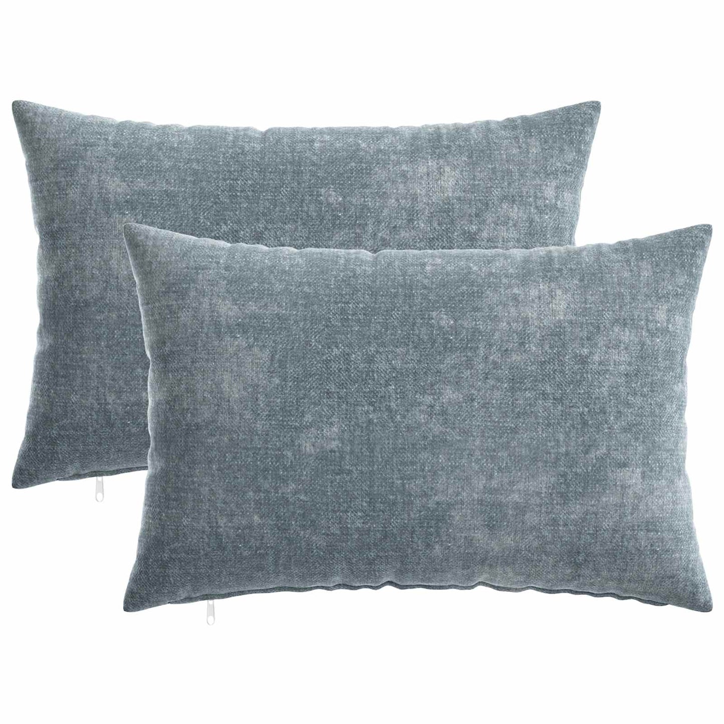 vidaXL Μαξιλάρι 2 τμχ. HEERLEN Γαλάζιο 40 x 60 cm Ύφασμα Chenille