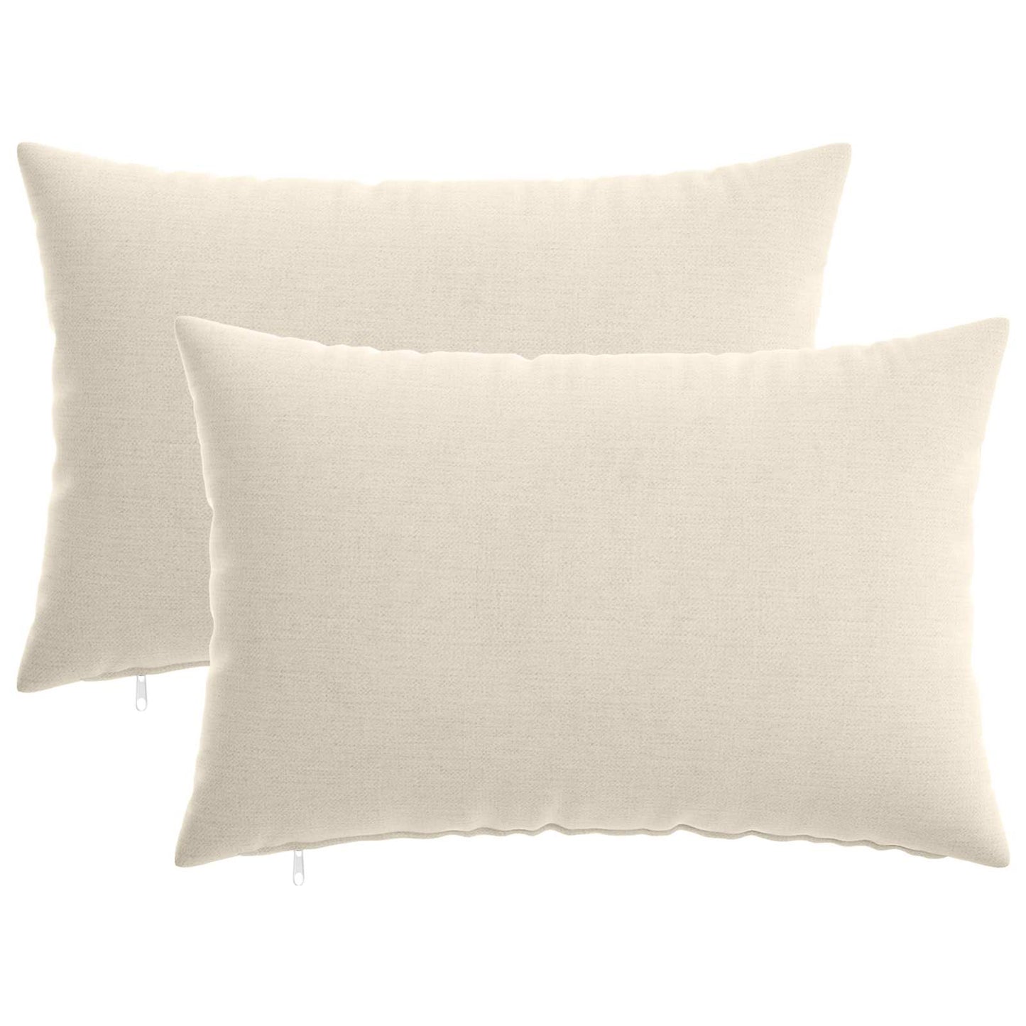 vidaXL Μαξιλάρι 2 τμχ. HEERLEN Κρεμ 40 x 60 cm Ύφασμα Chenille
