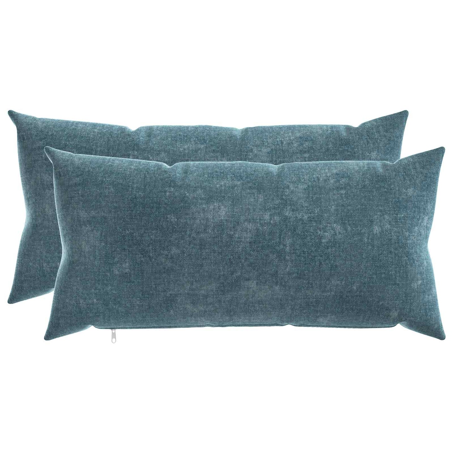 vidaXL Μαξιλάρι 2 τμχ. HEERLEN Μπλε 40 x 70 cm Ύφασμα Chenille