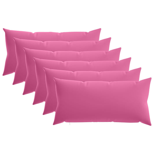 vidaXL Μαξιλάρι με μαξιλάρι HEERLEN 6 τεμ. Ροζ Πολυεστέρας