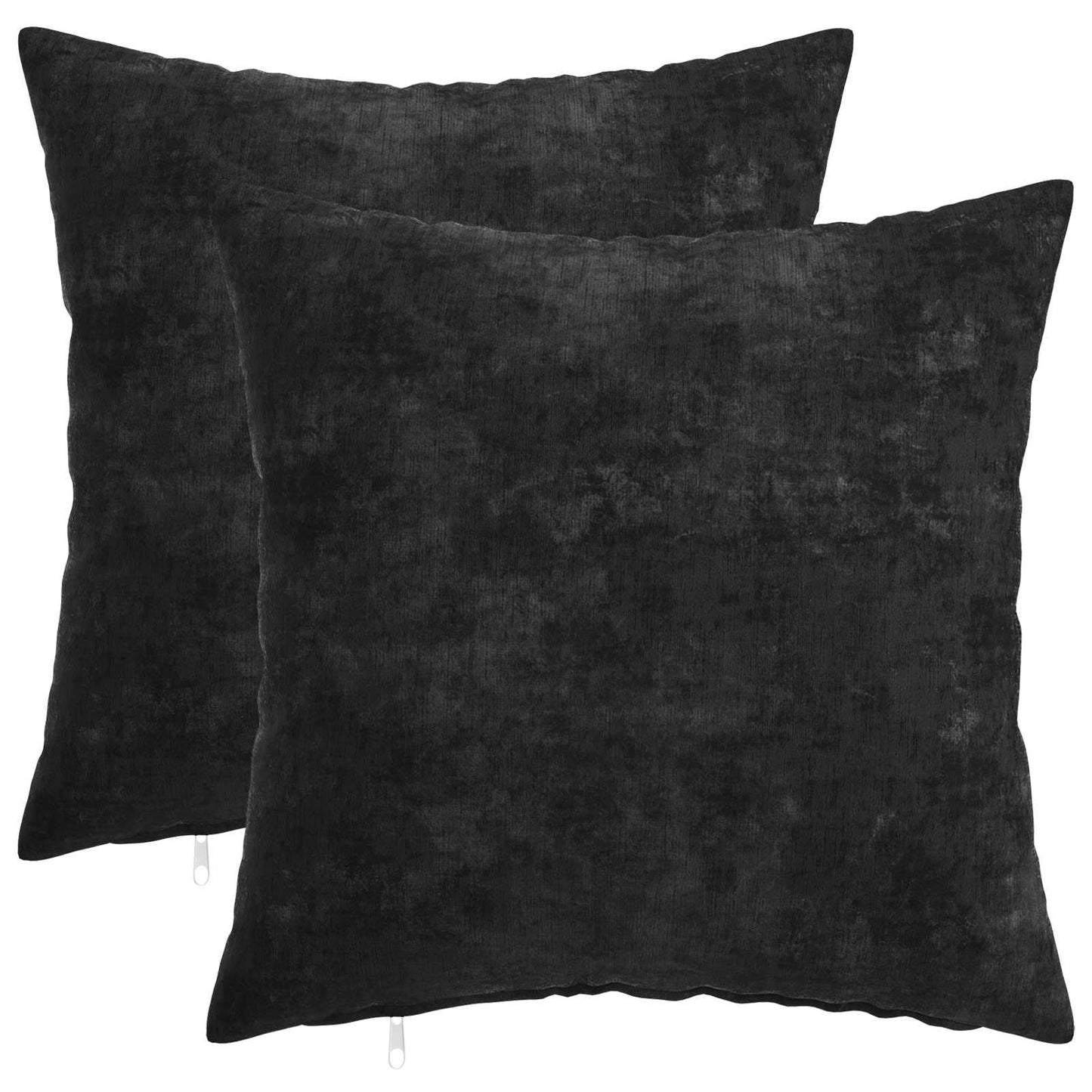 vidaXL Μαξιλάρι 2 τμχ. HEERLEN Ανθρακί 50 x 50 cm Ύφασμα Chenille