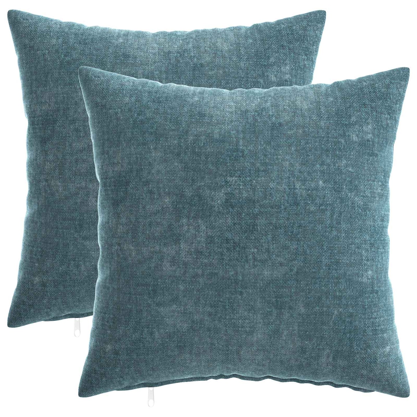 vidaXL Μαξιλάρι 2 τμχ. HEERLEN Μπλε 50 x 50 cm Ύφασμα Chenille