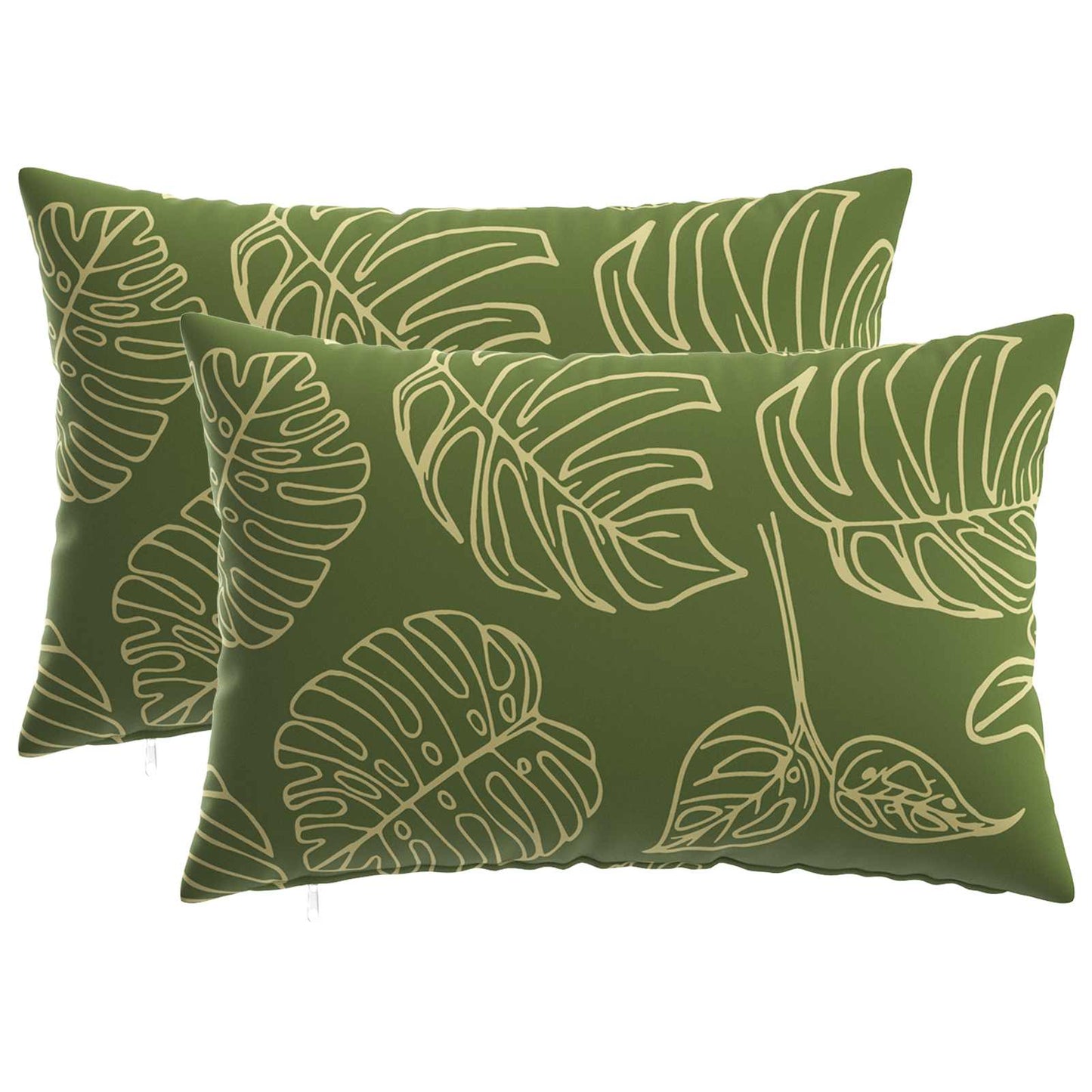 vidaXL Μαξιλάρι 2 τμχ. HEERLEN Σχέδιο Φύλλου 50 x 75 cm Πολυεστέρας