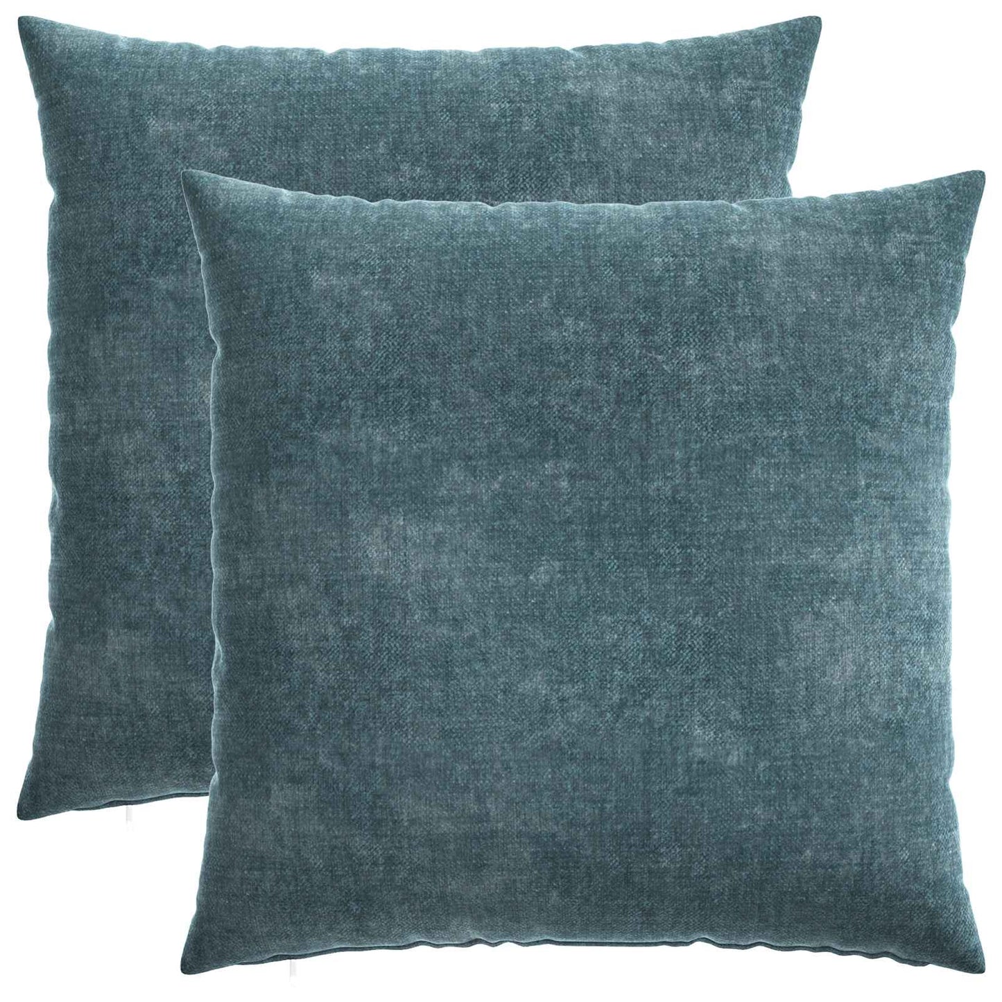 vidaXL Μαξιλάρι 2 τμχ. HEERLEN Μπλε 55 x 55 εκ Ύφασμα Chenille