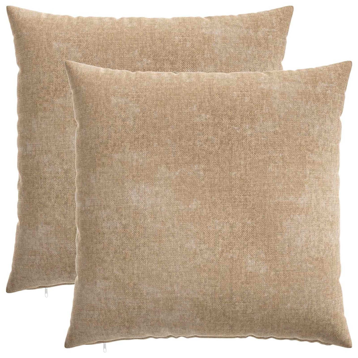 vidaXL Μαξιλάρι 2 τμχ. HEERLEN Taupe 55 x 55 εκ Ύφασμα Chenille
