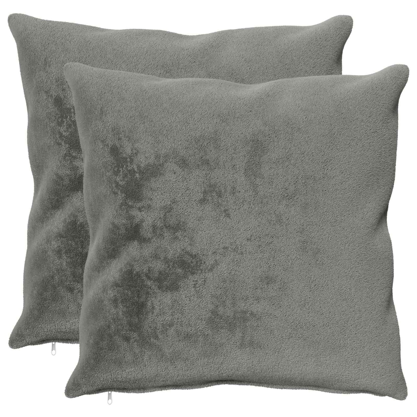 vidaXL Μαξιλάρι Ρίψης 2 τμχ. HEERLEN Σκούρο Γκρι 55 x 55 cm Φανέλα