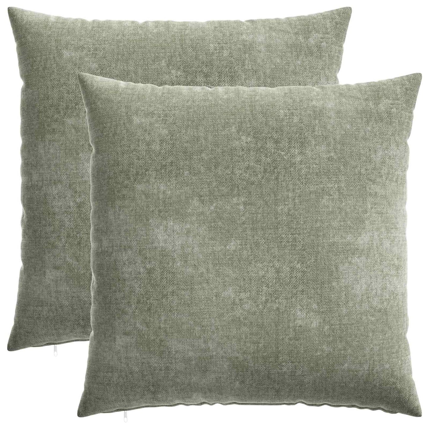 vidaXL Μαξιλάρι 2 τμχ. HEERLEN Πράσινο 65 x 65 εκ. Ύφασμα Chenille
