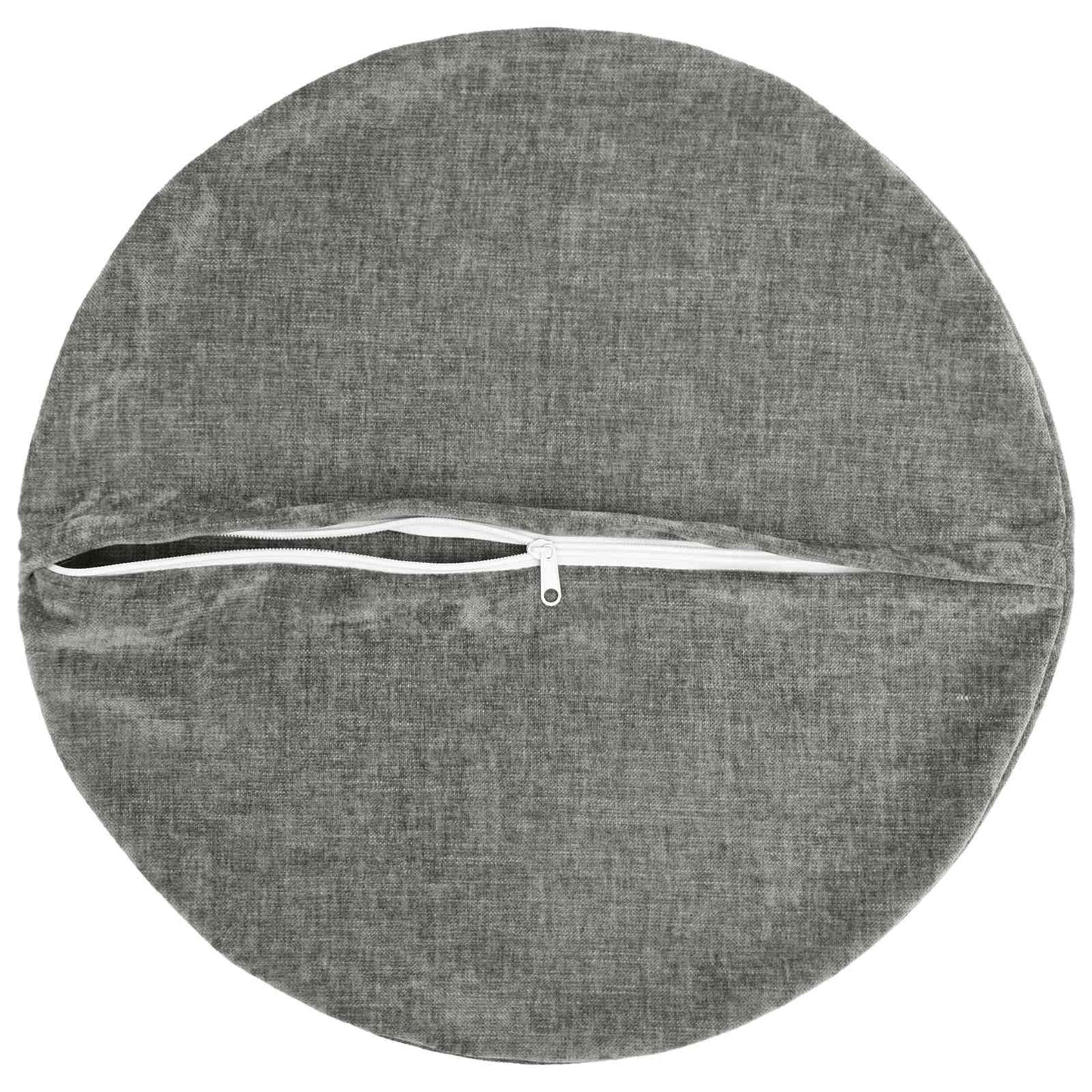 vidaXL Μαξιλάρι 6 τμχ. HEERLEN Σκούρο Γκρι Ø 60 cm Ύφασμα Chenille