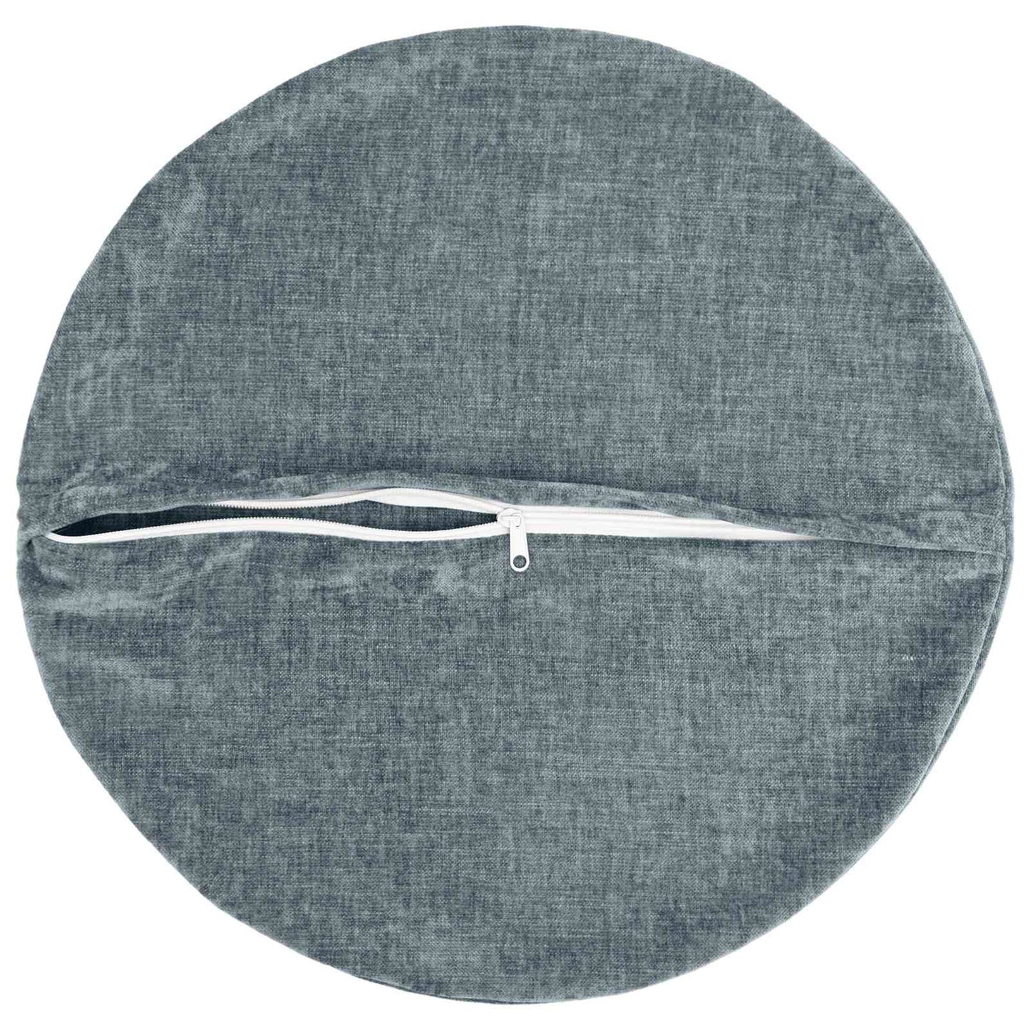 vidaXL Μαξιλάρι 6 τμχ. HEERLEN Γαλάζιο Ø 60 cm Ύφασμα Chenille