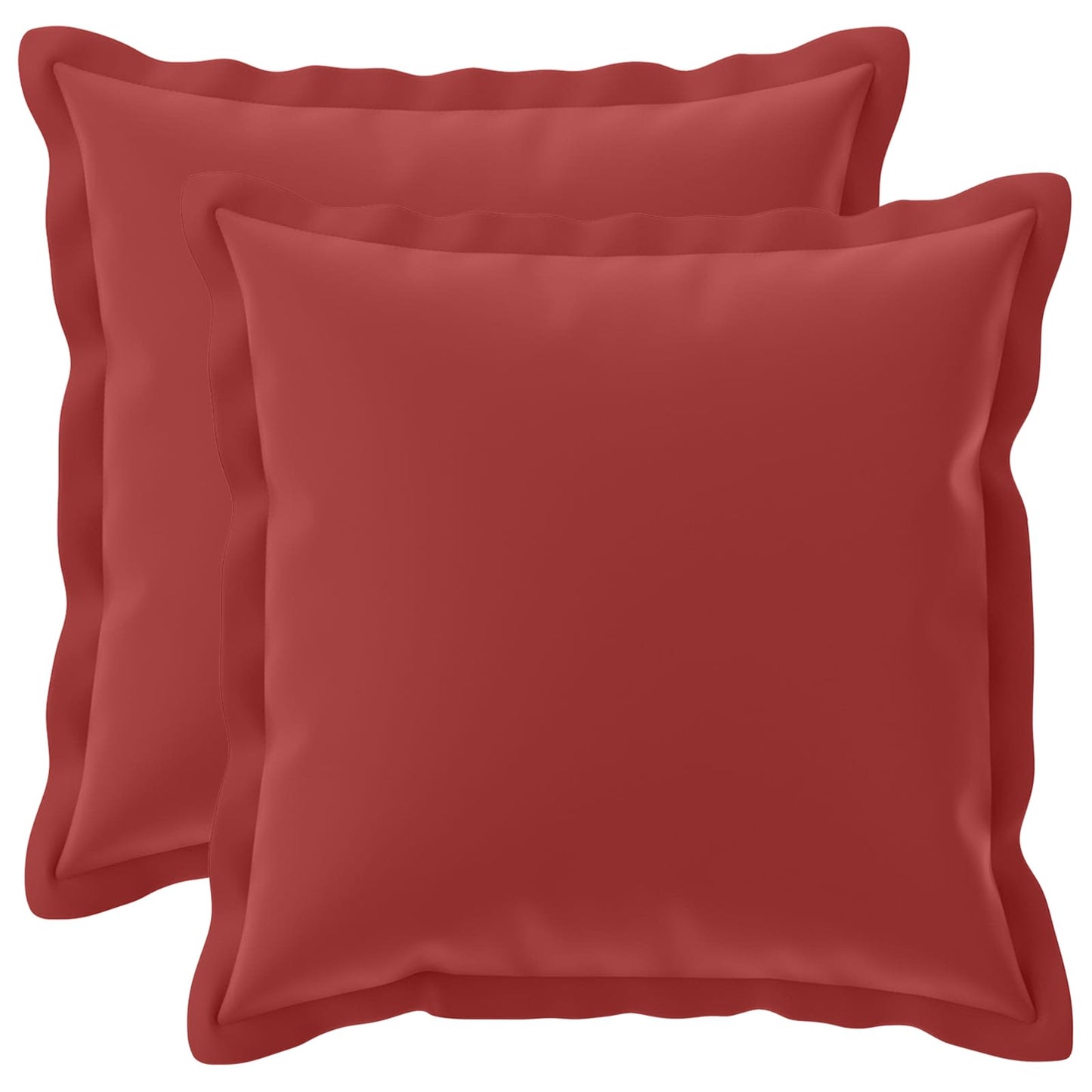 vidaXL Μαξιλάρι με μαξιλάρι HOUTEN 2 τμχ. Κόκκινο Πολυεστέρας