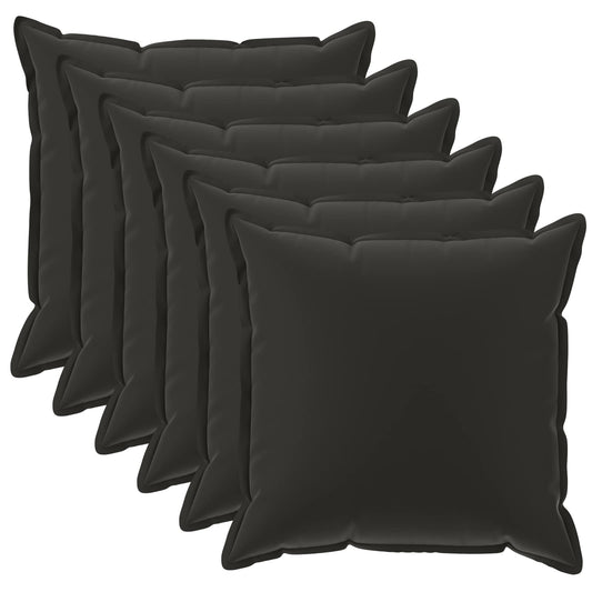 vidaXL Μαξιλάρι με μαξιλάρι HOUTEN 6 τμχ. Μαύρο Πολυεστέρας