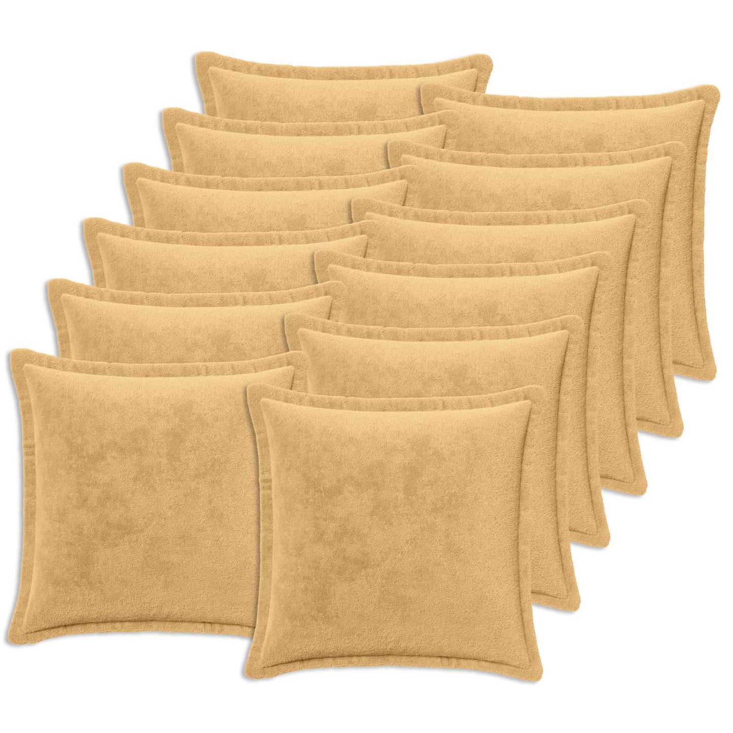 vidaXL Μαξιλάρι Ρίψης 12 τμχ. HOUTEN Taupe 40 x 40 cm Φανέλα