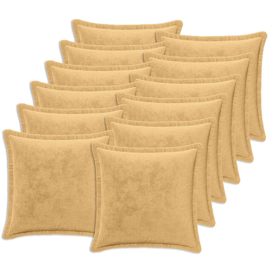 vidaXL Μαξιλάρι Ρίψης 12 τμχ. HOUTEN Taupe 40 x 40 cm Φανέλα