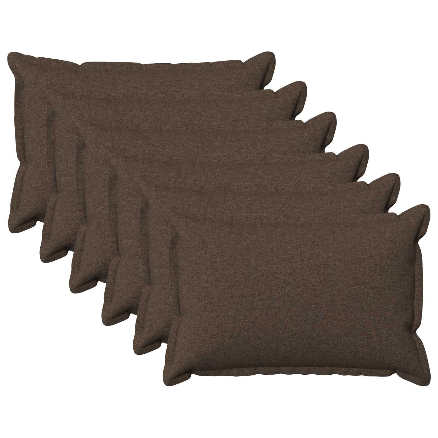 vidaXL Μαξιλάρι με μαξιλάρι HOUTEN 6 τεμ. Taupe Ψεύτικο Λινό