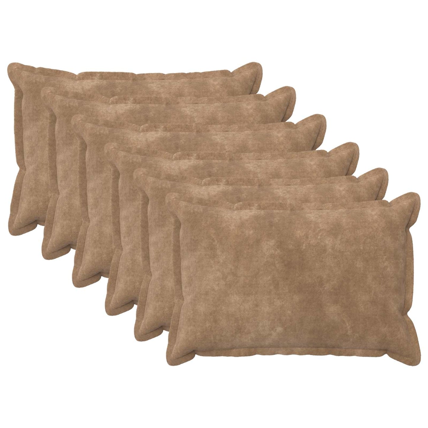 vidaXL Μαξιλάρι 6 τμχ. HOUTEN Taupe 40 x 60 cm Μικροΐνες φλις