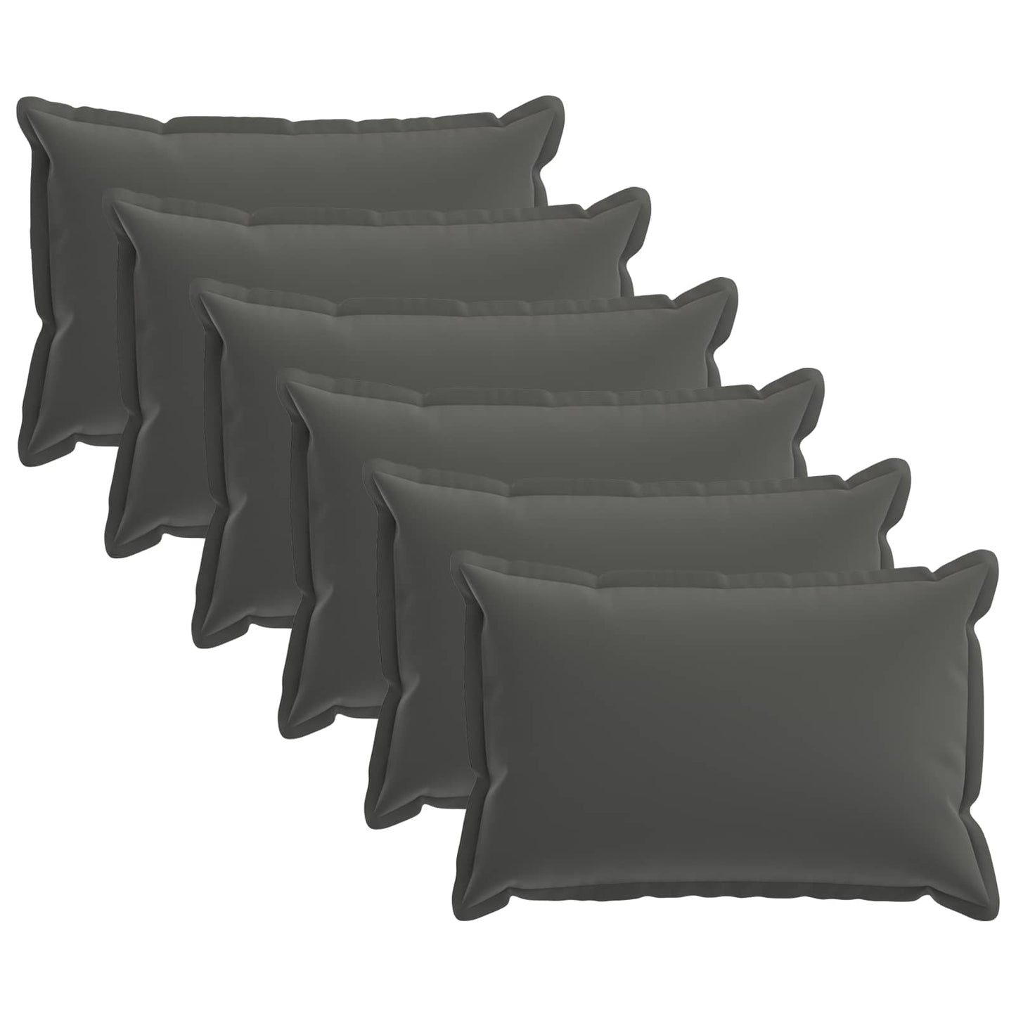 vidaXL Μαξιλάρι 6 τμχ. HOUTEN Ανθρακί 40 x 60 cm Πολυεστέρας