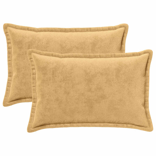 vidaXL Μαξιλάρι Ρίψης 2 τμχ. HOUTEN Taupe 40 x 60 cm Φανέλα