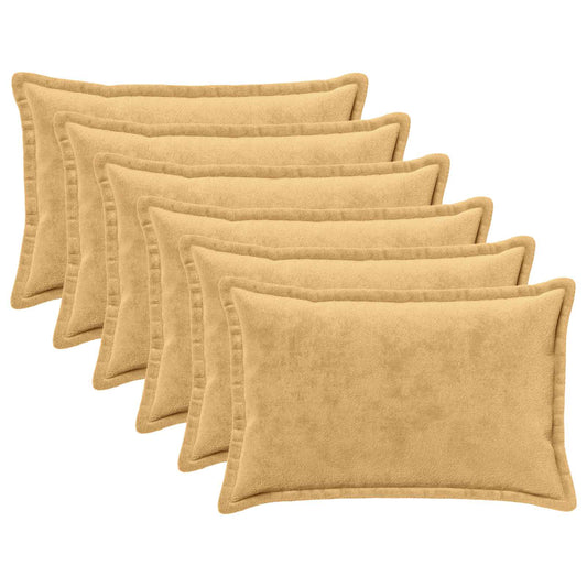 vidaXL Μαξιλάρι Ρίψης 6 τμχ. HOUTEN Taupe 40 x 60 cm Φανέλα
