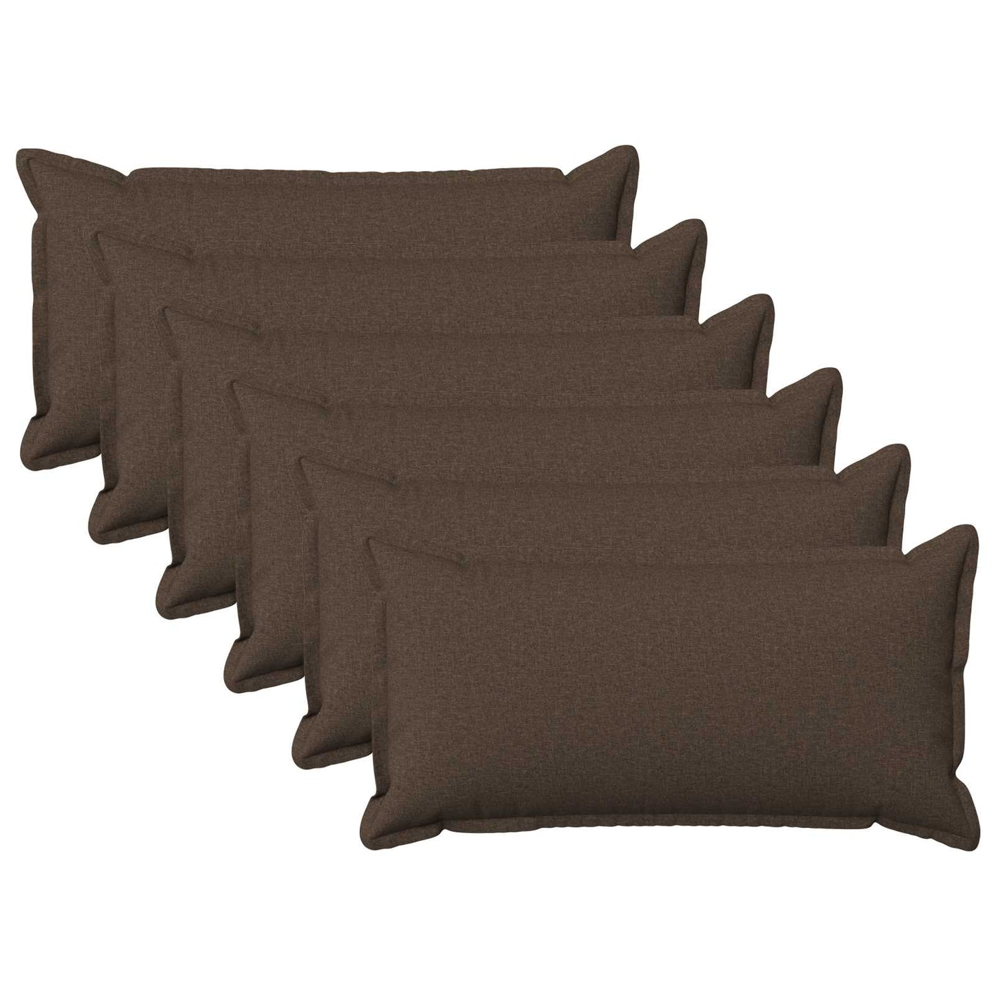 vidaXL Μαξιλάρι με μαξιλάρι HOUTEN 6 τεμ. Taupe Ψεύτικο Λινό