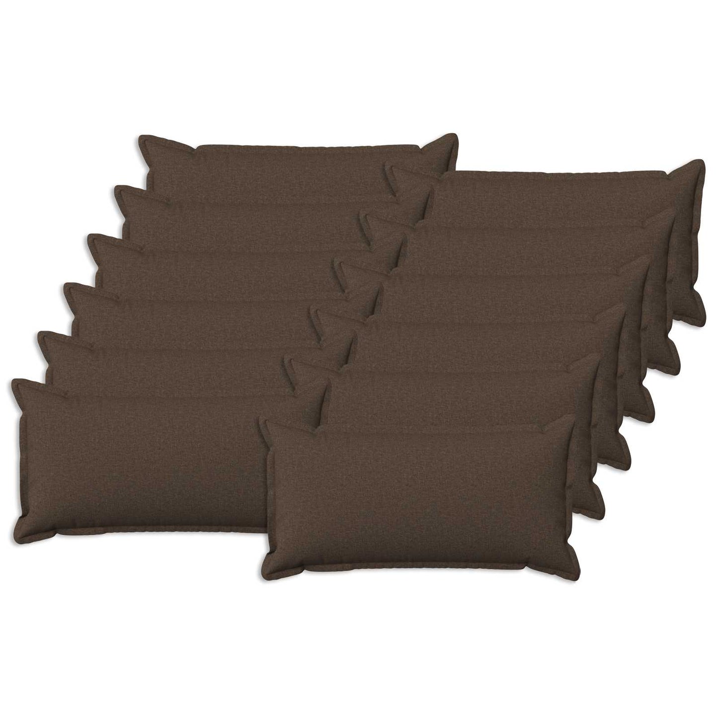 vidaXL Μαξιλάρι με μαξιλάρι HOUTEN 12 τεμ. Taupe Ψεύτικο Λινό