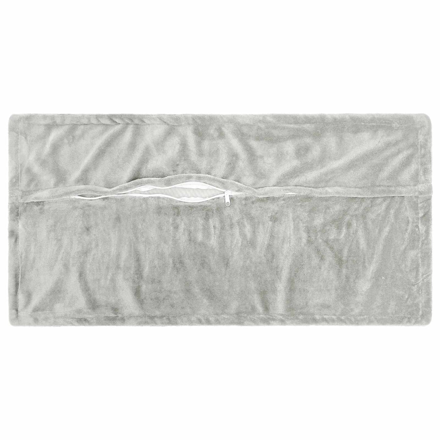 vidaXL Μαξιλάρι Ρίψης 6 τμχ. HOUTEN Ανοιχτό γκρι 40 x 80 cm Φανέλα