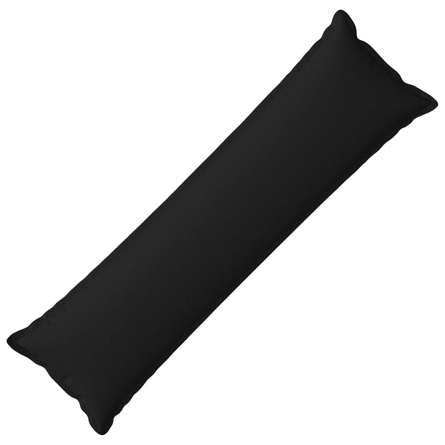 vidaXL Μαξιλάρι με μαξιλάρι HOUTEN Μαύρο 40 x 145 εκ. Ψεύτικο Λινό