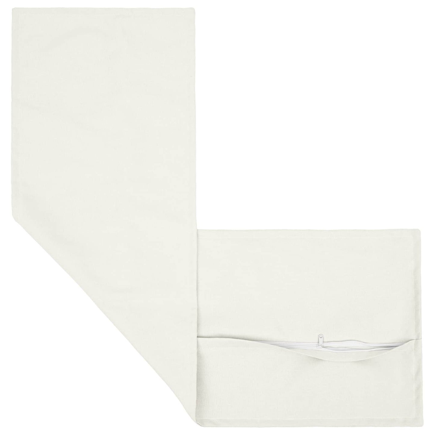 vidaXL Μαξιλάρι με μαξιλάρι HOUTEN Λευκό 40 x 145 εκ. Ψεύτικο Λινό