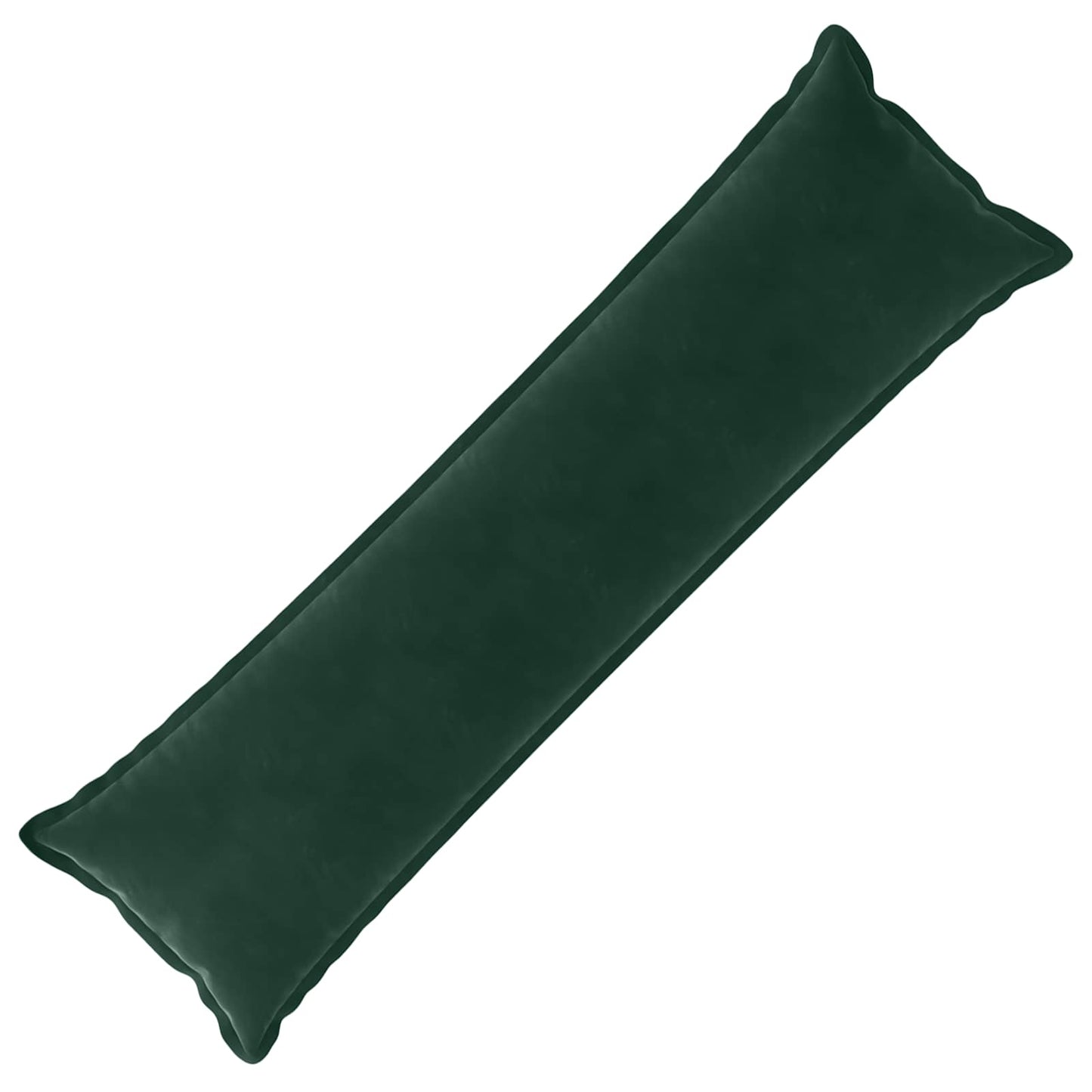 vidaXL Μαξιλάρι με μαξιλάρι HOUTEN Σκούρο Πράσινο 40 x 145 εκ. Βελούδο