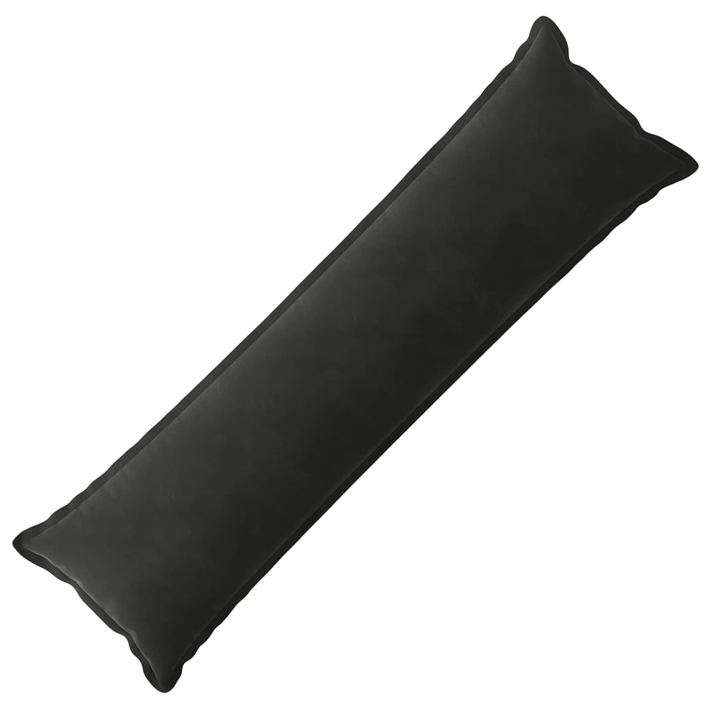 vidaXL Μαξιλάρι με μαξιλάρι HOUTEN Μαύρο 40 x 145 εκ. Βελούδο