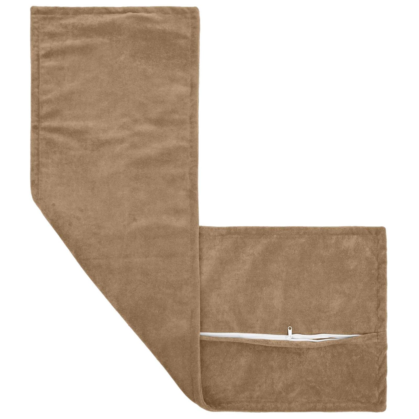 vidaXL Μαξιλάρι με μαξιλάρι HOUTEN 2 τμχ. Taupe Μικροΐνες φλις