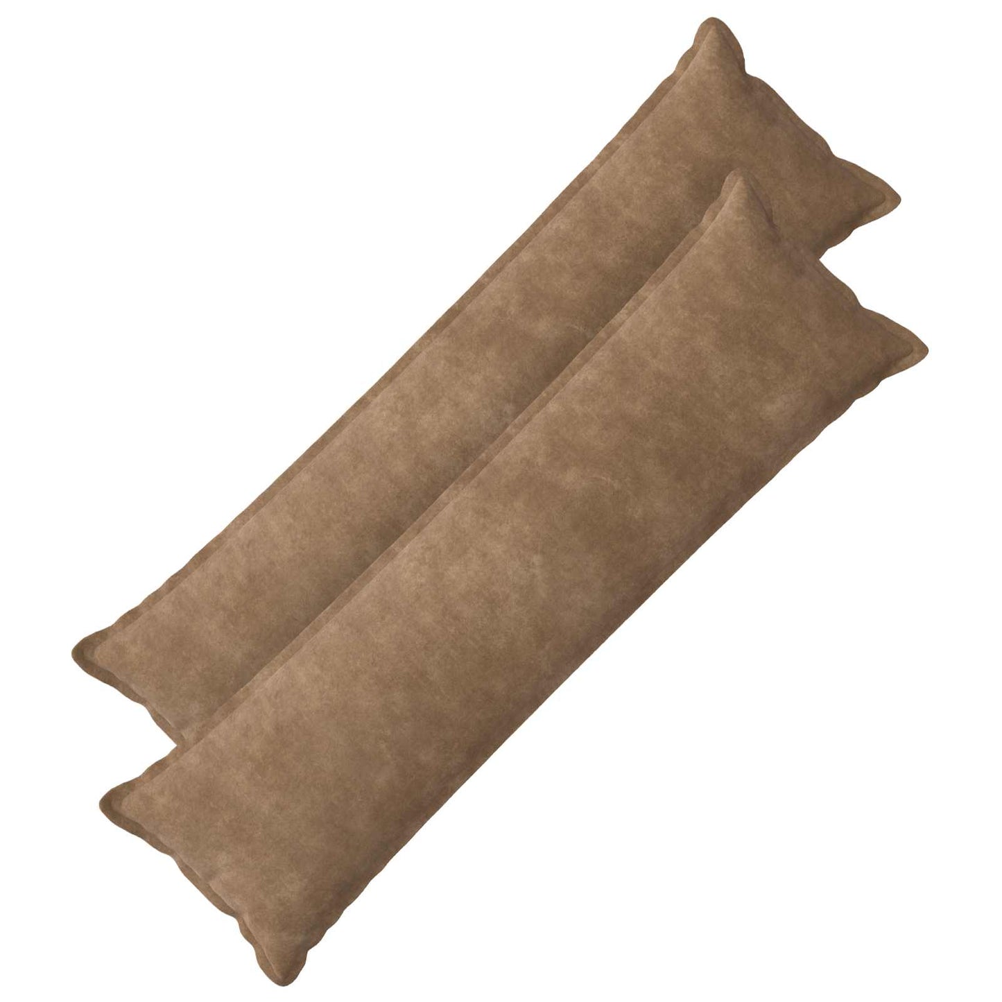 vidaXL Μαξιλάρι με μαξιλάρι HOUTEN 2 τμχ. Taupe Μικροΐνες φλις