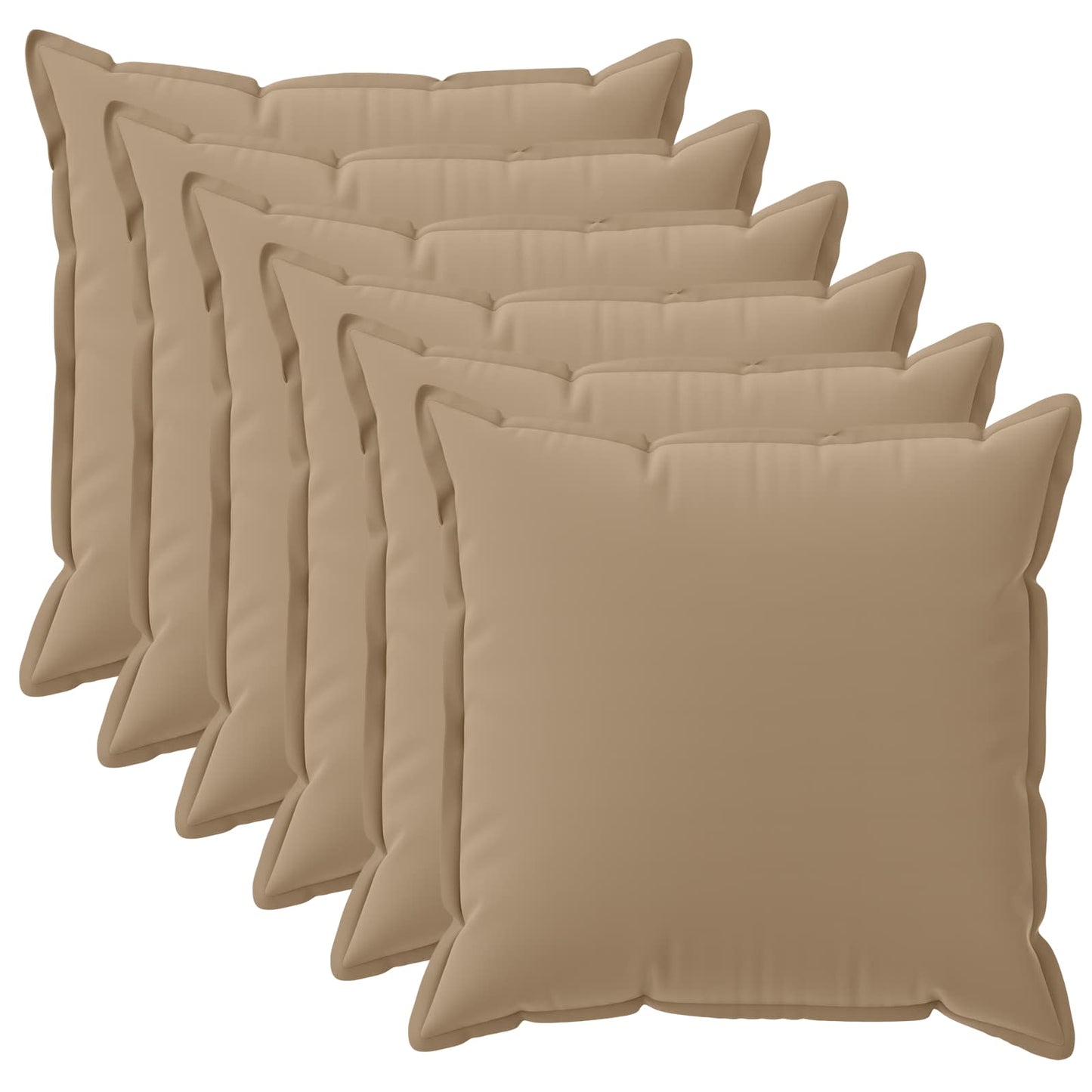 vidaXL Μαξιλάρι με μαξιλάρι HOUTEN 6 τμχ. Taupe Πολυεστέρας