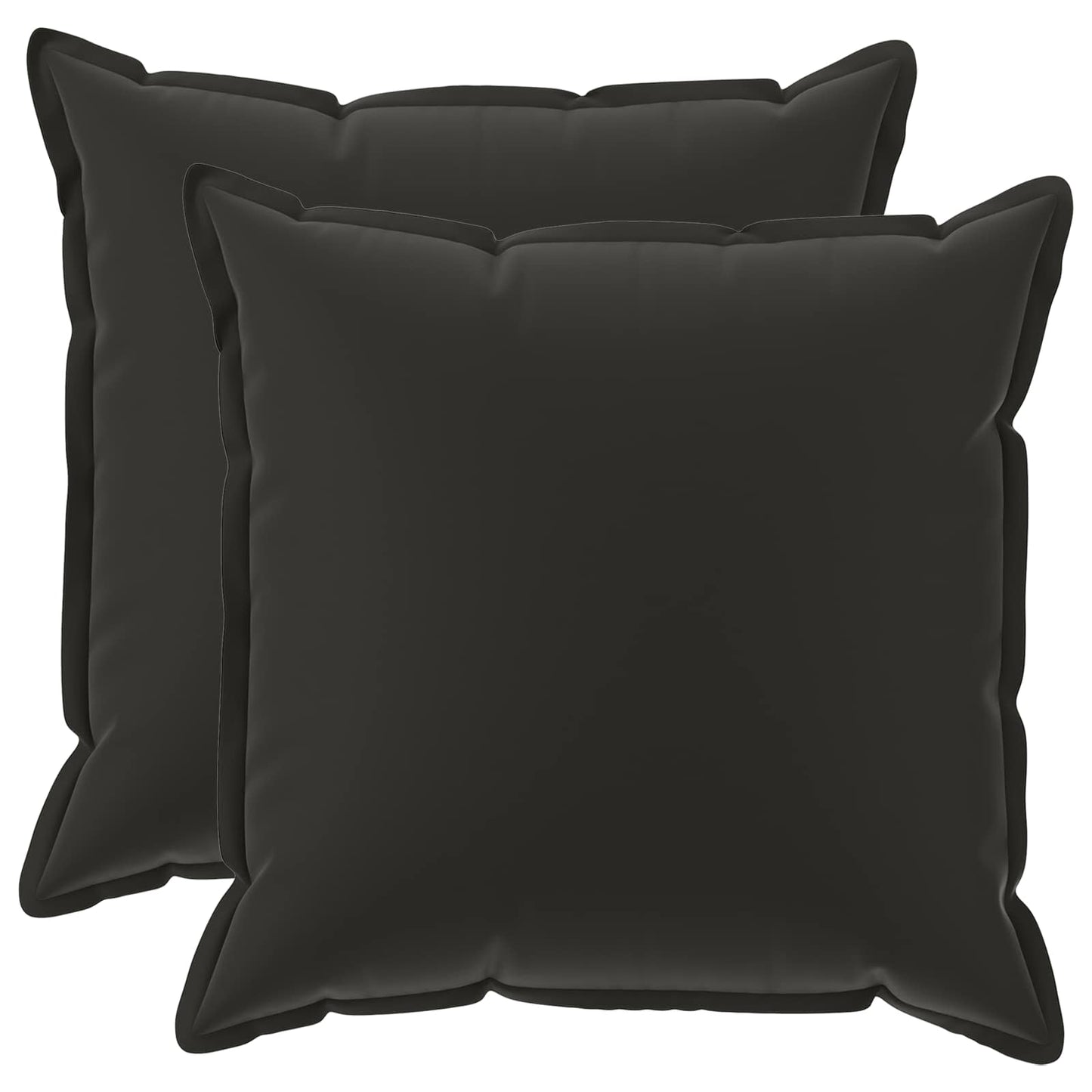 vidaXL Μαξιλάρι με μαξιλάρι HOUTEN 2 τμχ. Μαύρο Πολυεστέρας