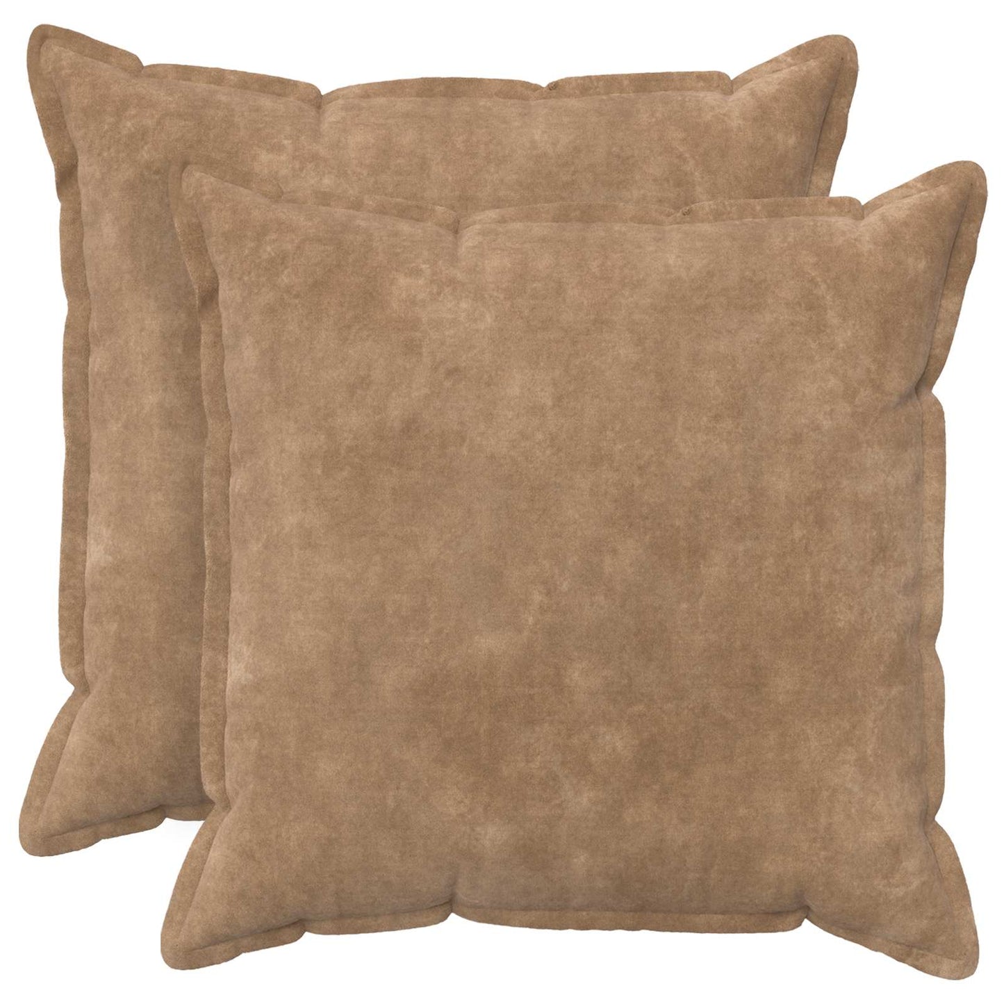 vidaXL Μαξιλάρι Ρίψης 2 τμχ. HOUTEN Taupe 70 x 70 cm Μικροΐνες φλις