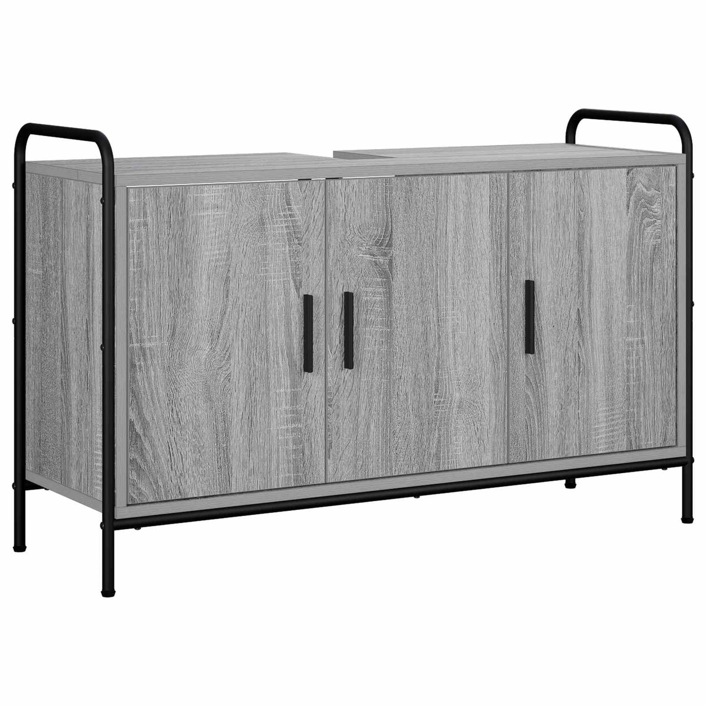 vidaXL Σετ Ντουλαπιών Μπάνιου 2 τμχ. Γκρι Sonoma 65,5 x 34 x 61 εκ.