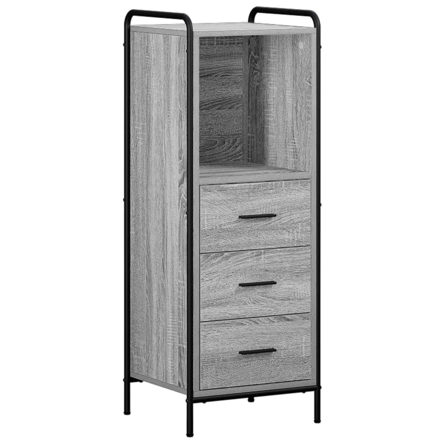 vidaXL Σετ Ντουλαπιών Μπάνιου 4 τμχ. Γκρι Sonoma 40 x 36 x 181 εκ