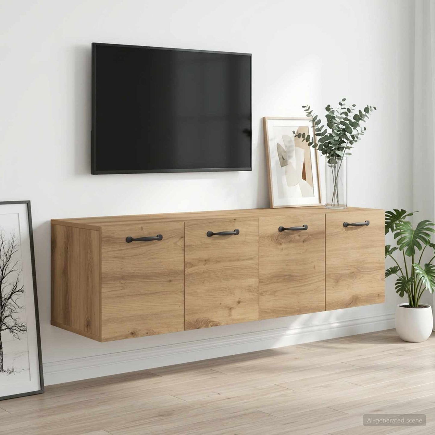vidaXL Ντουλάπι Τοίχου 2 τμχ. 120 x 36,5 x 35 cm Επεξεργασμένο Ξύλο